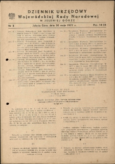 Dziennik Urzędowy Województwa Jeleniogórskiego, 1977, nr 2