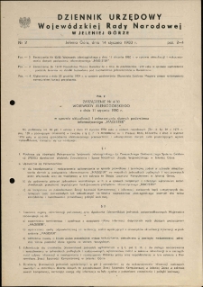 Dziennik Urzędowy Województwa Jeleniogórskiego, 1980, nr 2