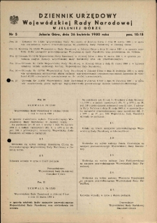 Dziennik Urzędowy Województwa Jeleniogórskiego, 1980, nr 5