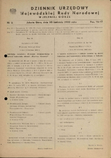 Dziennik Urzędowy Województwa Jeleniogórskiego, 1980, nr 6