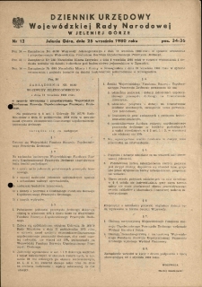 Dziennik Urzędowy Województwa Jeleniogórskiego, 1980, nr 12