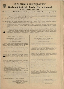 Dziennik Urzędowy Województwa Jeleniogórskiego, 1980, nr 13