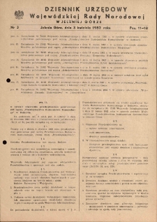 Dziennik Urzędowy Województwa Jeleniogórskiego, 1981, nr 3