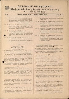 Dziennik Urzędowy Województwa Jeleniogórskiego, 1982, nr 2