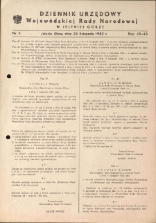 Dziennik Urzędowy Województwa Jeleniogórskiego, 1982, nr 9