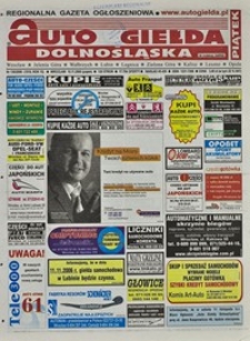 Auto Giełda Dolnośląska : regionalna gazeta ogłoszeniowa, 2006, nr 130 (1519) [10.11]