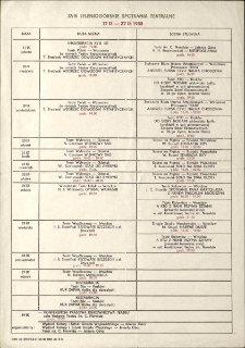 XVIII Jeleniog&oacute;rskie Spotkania Teatralne - ulotka [Dokument życia społecznego]