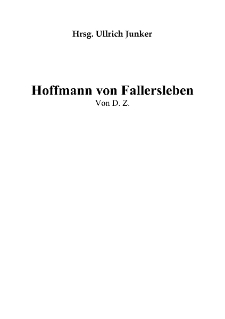Hoffmann von Fallersleben [Dokument elektroniczny]