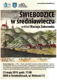 Świebodzice w średniowieczu - plakat [Dokument życia społecznego]