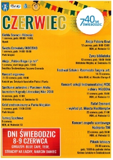 Czerwiec [Świebodzicki Rozkład Imprezowy] - plakat [Dokument życia społecznego]
