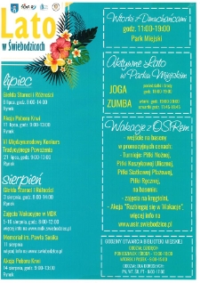 Lato w Świebodzicach - plakat [Dokument życia społecznego]