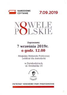 Nowele polskie - plakat [Dokument życia społecznego]