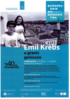 Emil Krebs u granic geniuszu - plakat [Dokument życia społecznego]