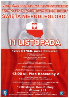 11 Listopada - plakat [Dokument życia społecznego]