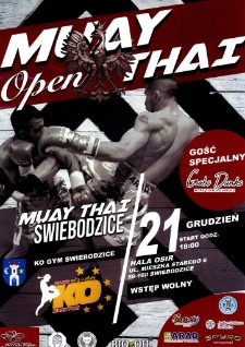 Muay Thai Open- plakat [Dokument życia społecznego]