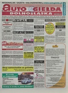 Auto Giełda Dolnośląska : regionalna gazeta ogłoszeniowa, 2007, nr 21 (1559) [19.02]