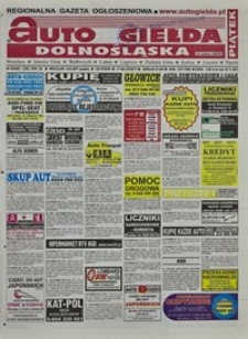 Auto Giełda Dolnośląska : regionalna gazeta ogłoszeniowa, 2007, nr 29 (1567) [9.03]