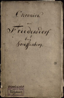 Chroniek von Friedersdorf bey Greiffenberg [Dokument elektroniczny]