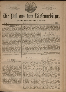Die Post aus dem Riesengebirge, 1881, nr 9