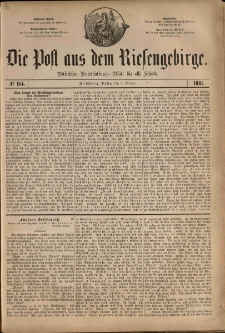 Die Post aus dem Riesengebirge, 1881, nr 154