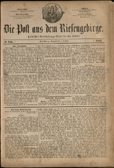 Die Post aus dem Riesengebirge, 1881, nr 155