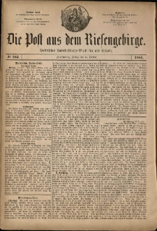 Die Post aus dem Riesengebirge, 1881, nr 163