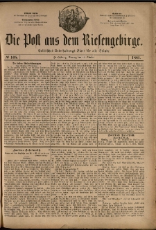 Die Post aus dem Riesengebirge, 1881, nr 165