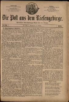 Die Post aus dem Riesengebirge, 1881, nr 173