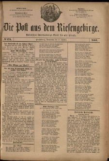 Die Post aus dem Riesengebirge, 1881, nr 174