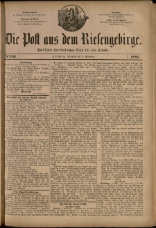 Die Post aus dem Riesengebirge, 1881, nr 185