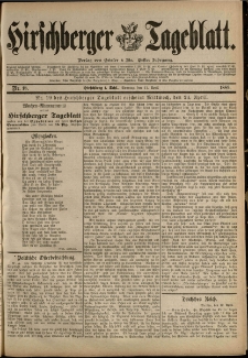 Hirschberger Tageblatt, 1889, nr 18