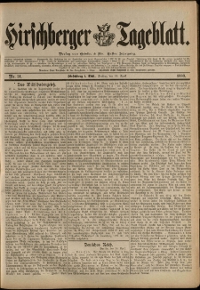 Hirschberger Tageblatt, 1889, nr 21