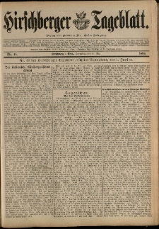 Hirschberger Tageblatt, 1889, nr 49