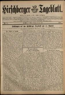 Hirschberger Tageblatt, 1889, nr 74
