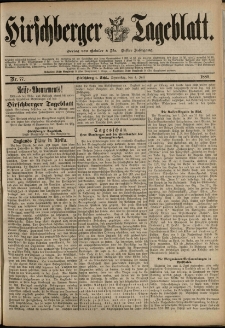 Hirschberger Tageblatt, 1889, nr 77