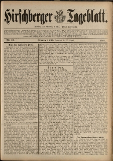 Hirschberger Tageblatt, 1889, nr 113