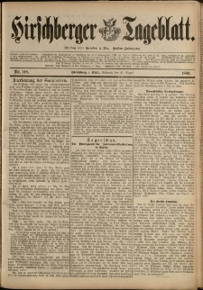 Hirschberger Tageblatt, 1889, nr 118