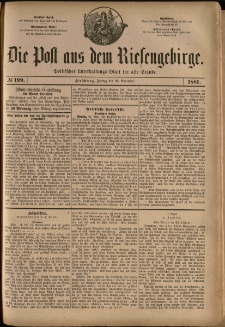Die Post aus dem Riesengebirge, 1881, nr 199