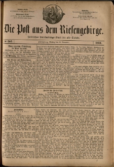 Die Post aus dem Riesengebirge, 1881, nr 202