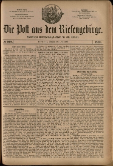 Die Post aus dem Riesengebirge, 1881, nr 209