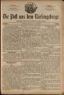 Die Post aus dem Riesengebirge, 1881, nr 224