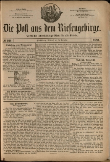 Die Post aus dem Riesengebirge, 1881, nr 226