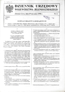 Dziennik Urzędowy Województwa Jeleniogórskiego, 1998, nr 2