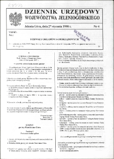 Dziennik Urzędowy Województwa Jeleniogórskiego, 1998, nr 4