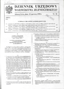 Dziennik Urzędowy Województwa Jeleniogórskiego, 1998, nr 28