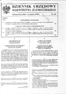 Dziennik Urzędowy Województwa Jeleniogórskiego, 1998, nr 44