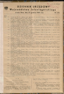 Dziennik Urzędowy Województwa Jeleniogórskiego, 1985, nr 13