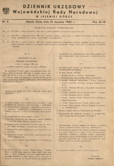 Dziennik Urzędowy Województwa Jeleniogórskiego, 1983, nr 3