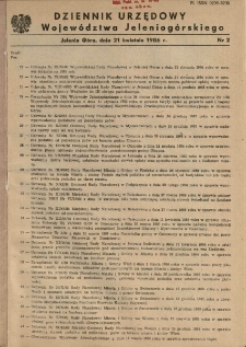 Dziennik Urzędowy Województwa Jeleniogórskiego, 1986, nr 2