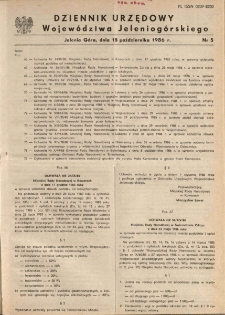 Dziennik Urzędowy Województwa Jeleniogórskiego, 1986, nr 5